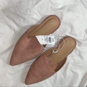 A New Day (Target) Pink suede slide ins